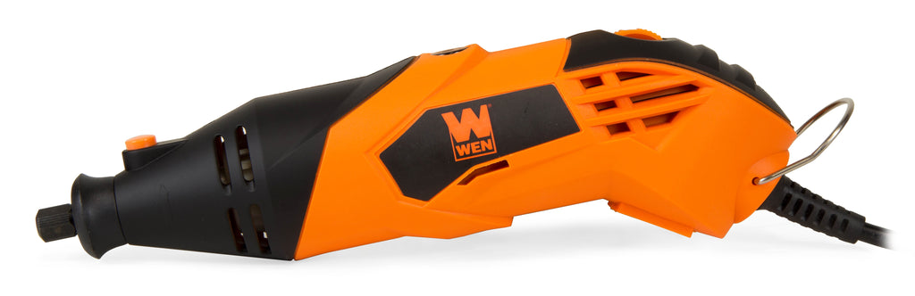 WEN 1.4-Amp Variable Speed Rotary Tool with Cutting Guide, LED Collar, 100+ Accessories, Carrying Case and Flex Shaft