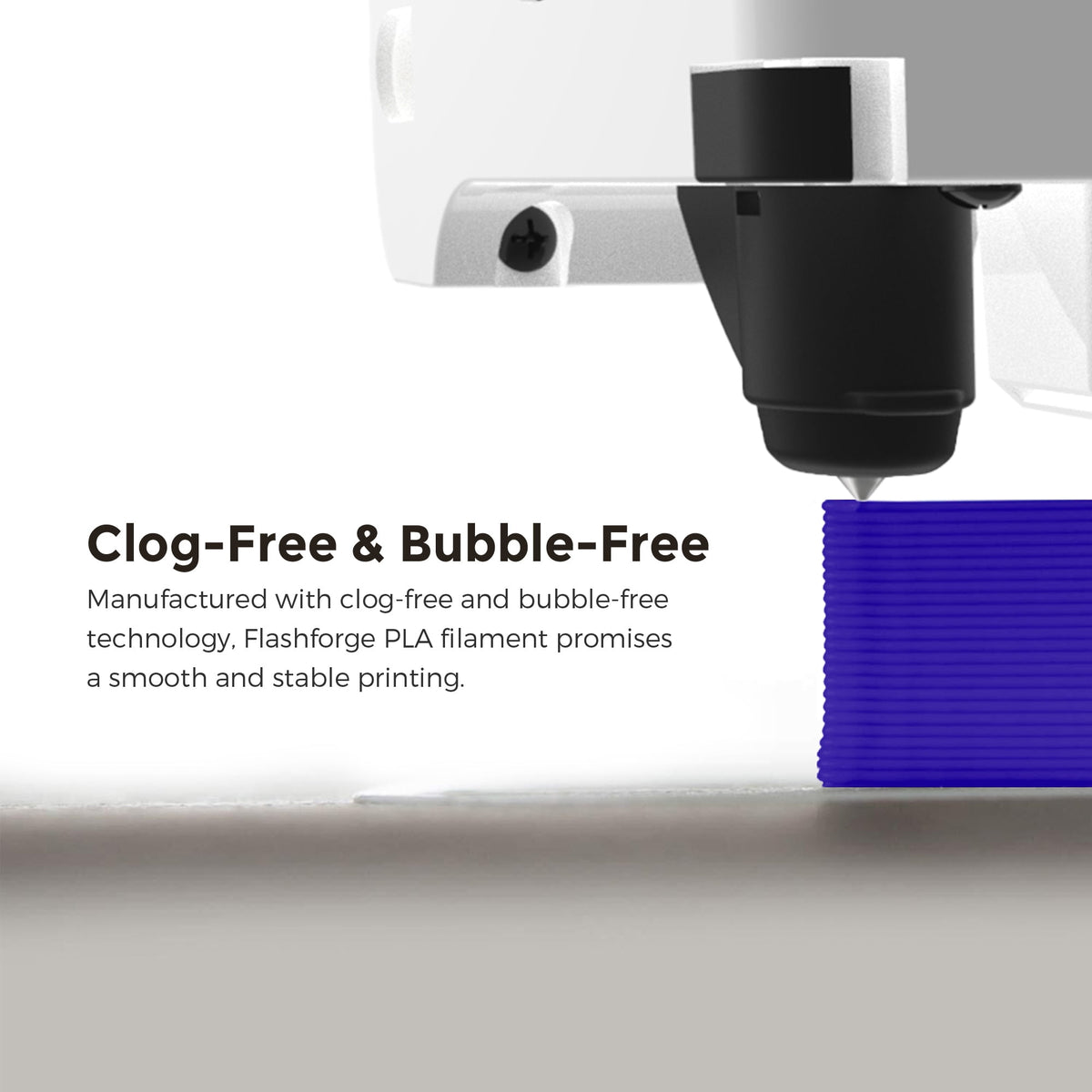 Flashforge PLA Filament 1.75mm, 1KG/2.2lbs PLA 3D Printer Filament, Blue