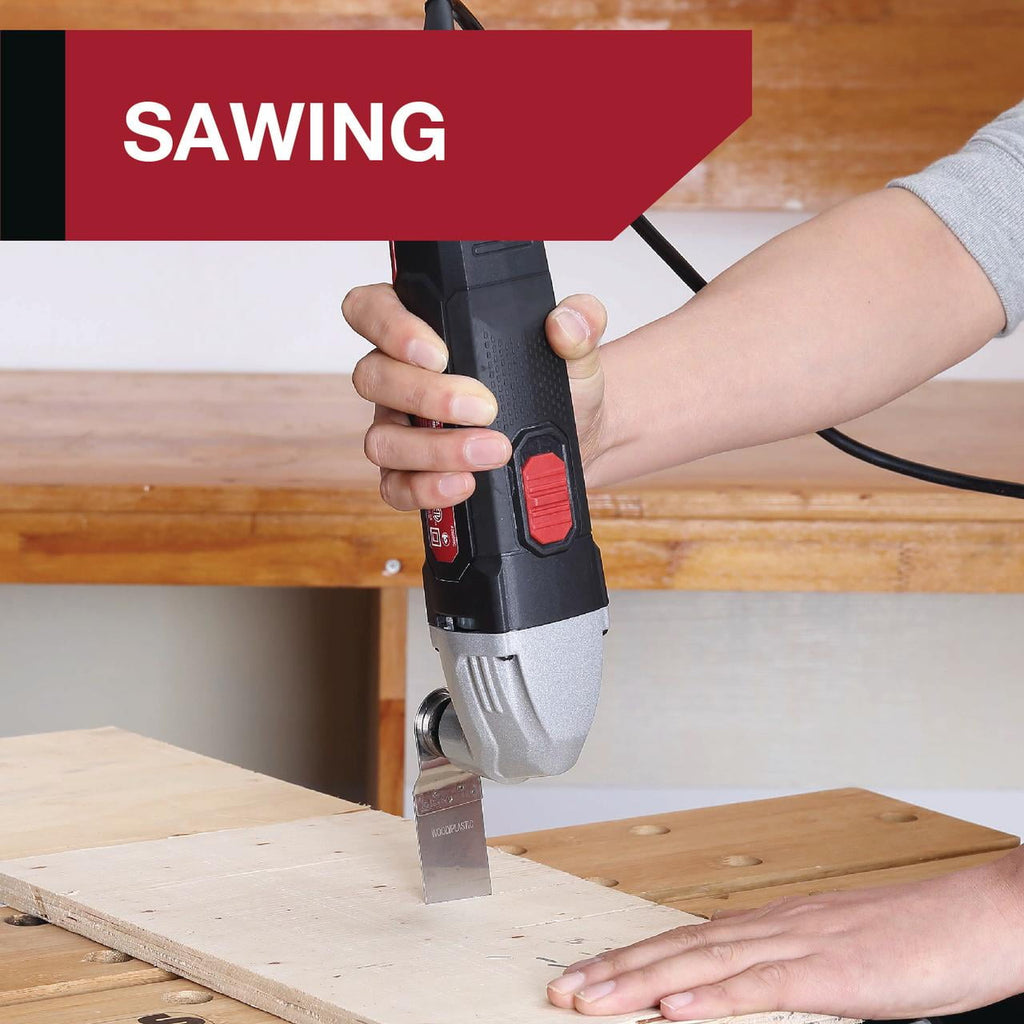 Hyper Tough 2.1 Amp Corded Oscillating Multi-Function Tool with Variable Speed and Accessories
