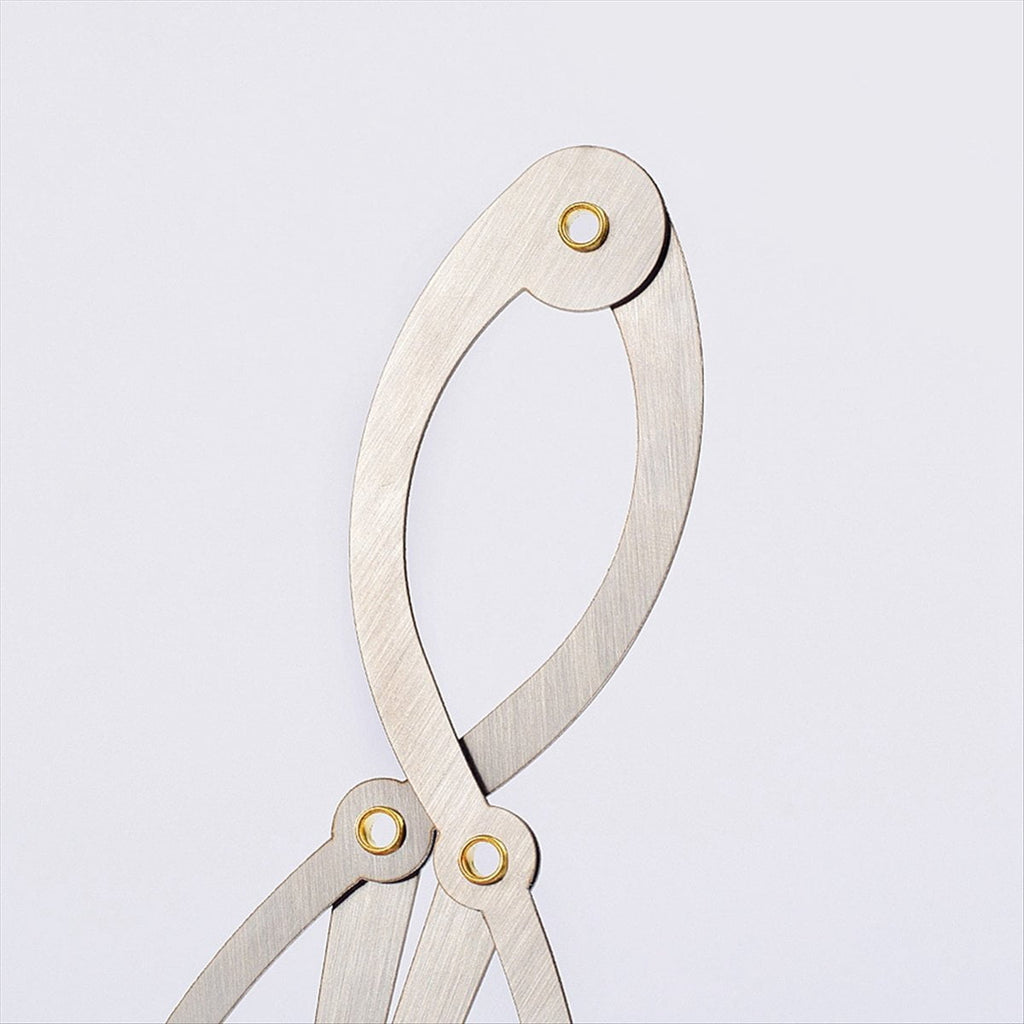 Mean Calipers Golden Ratio Calipers Stainless Steel Eyebrow Ruler 1:1.618 Measure Tool for Tattoo