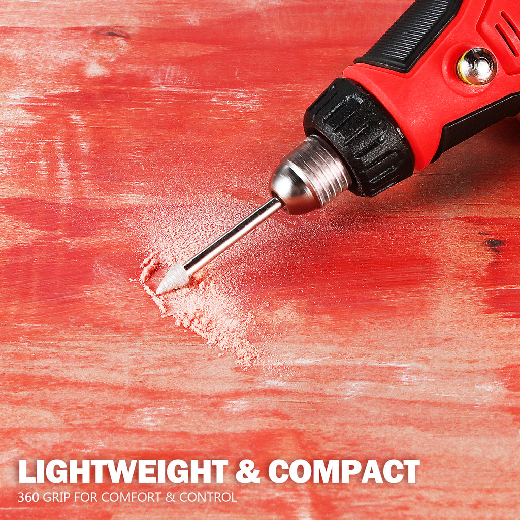 ‎Power Rotary Tool Kit, 3.7V Cordless Mini Grinder Multi-Tool Set for Drilling Grinding Polishing Engraving and Cutting, Red