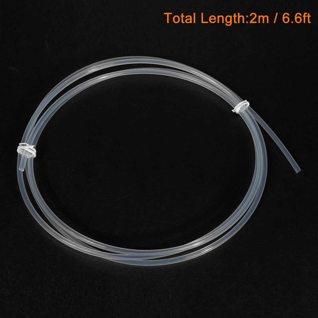 Uxcell 3mm ID 4mm OD Tube Pipe 2 Meter 6.56ft Lengh For 3D Printer RepRap