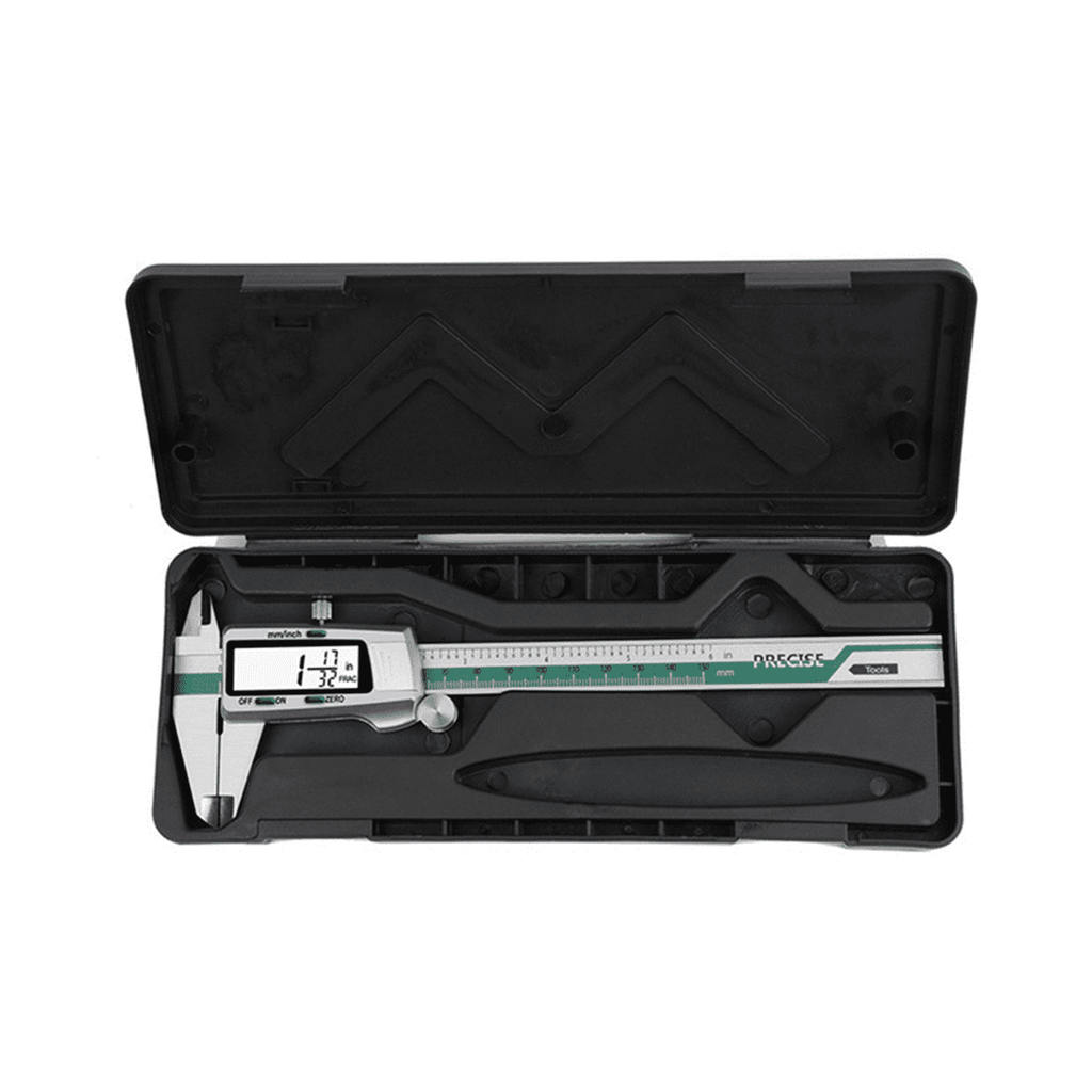 ET50 Spelling Stainless Steel Vernier Calipers with Fractions with Metal Digital Mixed Score Display