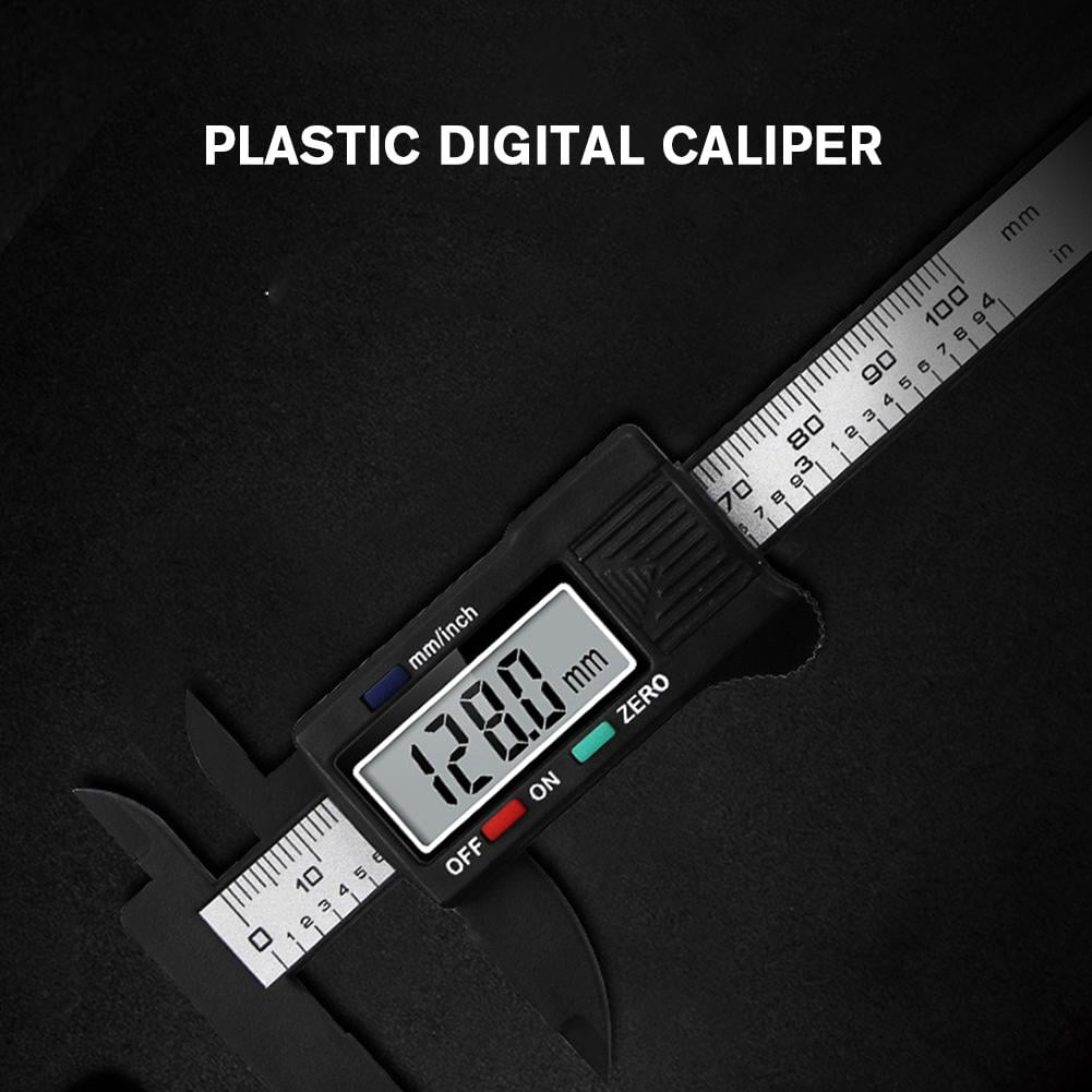 100mm Electronic Digital Caliper Carbon Fiber Dial Tool Gauge Measuring Caliper Tools Micrometer C0C1 Digital Vernier Ruler