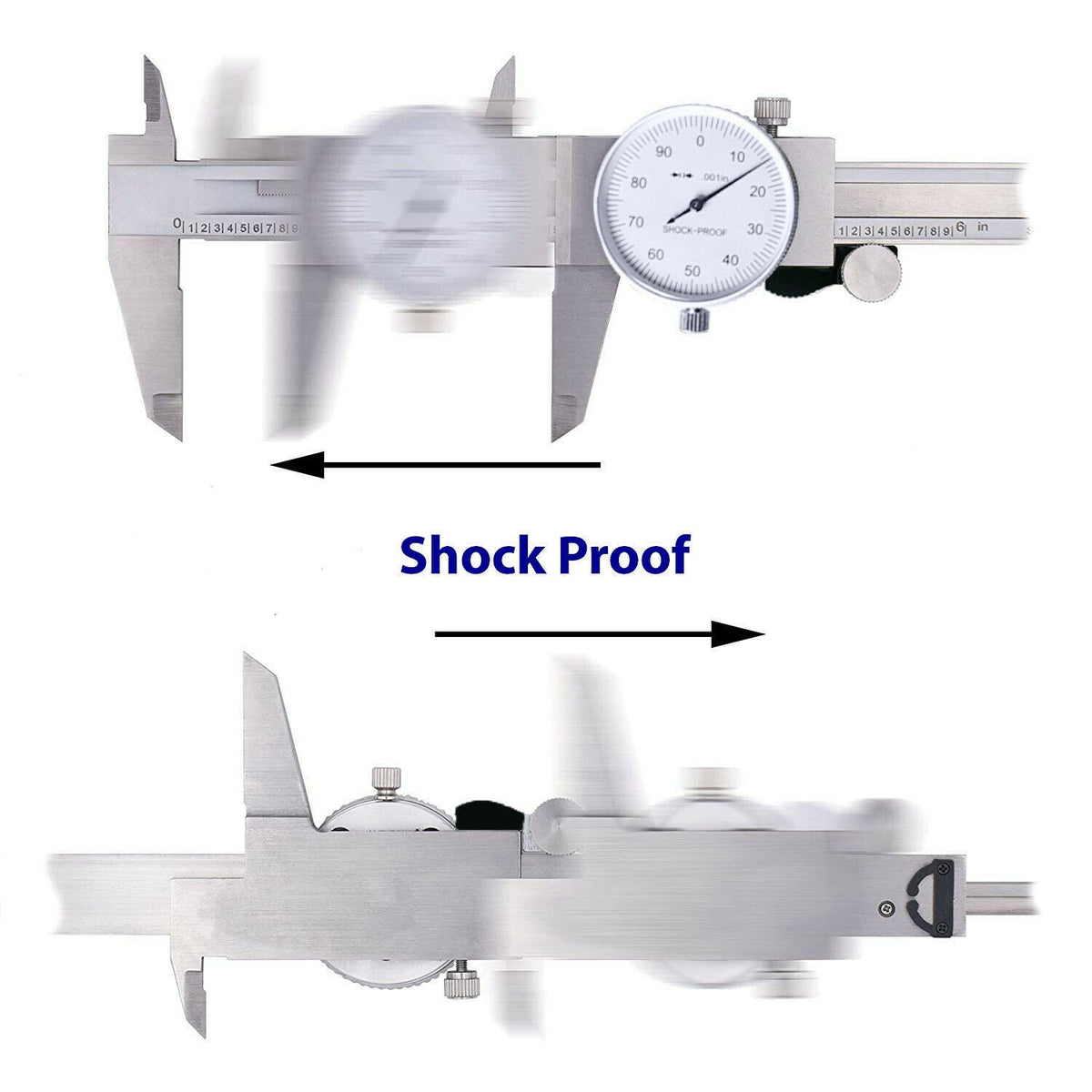 0.01Mm High Precision Stainless Steel Vernier With Table Caliper 0-150 Mm Micrometer Caliper Dial Vernier Caliper Measuring Tool