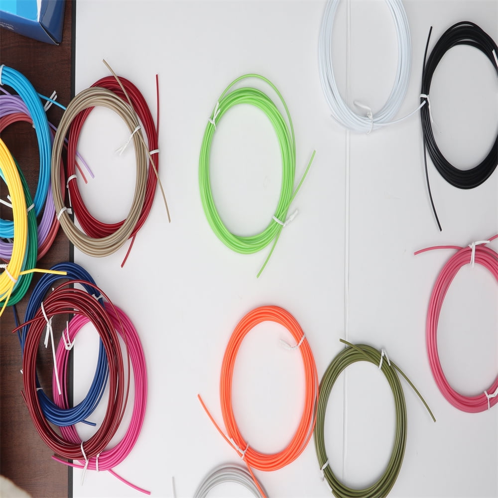 3D Pen PLA Filament Refills, 20 Colors Support for All 1.75mm 3D Printer / 3D Pen, 10 Feet Each Color, Total 200Ft 3D Printing Material (3M Each Color)