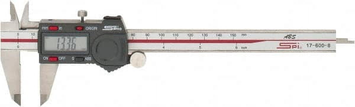 SPI 17-600-8 Calibrated ABS Digital Caliper with SPC Data Output: 0" to 6" (0 to 150 mm) Range