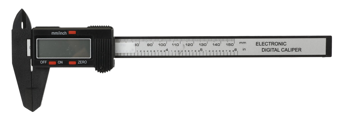 Hyper Tough 6-inch Caliper with Digital Display with SAE and mm Measurements
