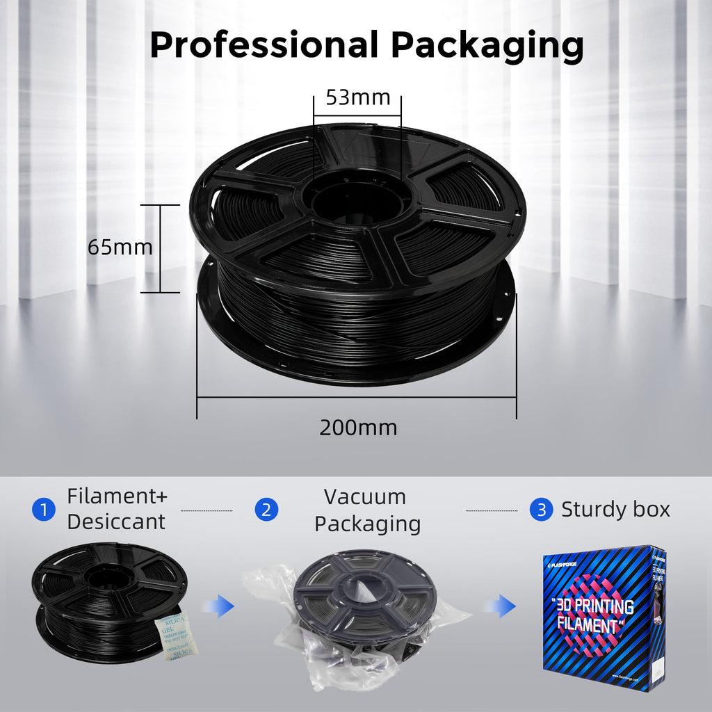 Flashforge PLA Filament 1.75mm, 1KG/2.2lbs PLA 3D Printer Filament, Blue