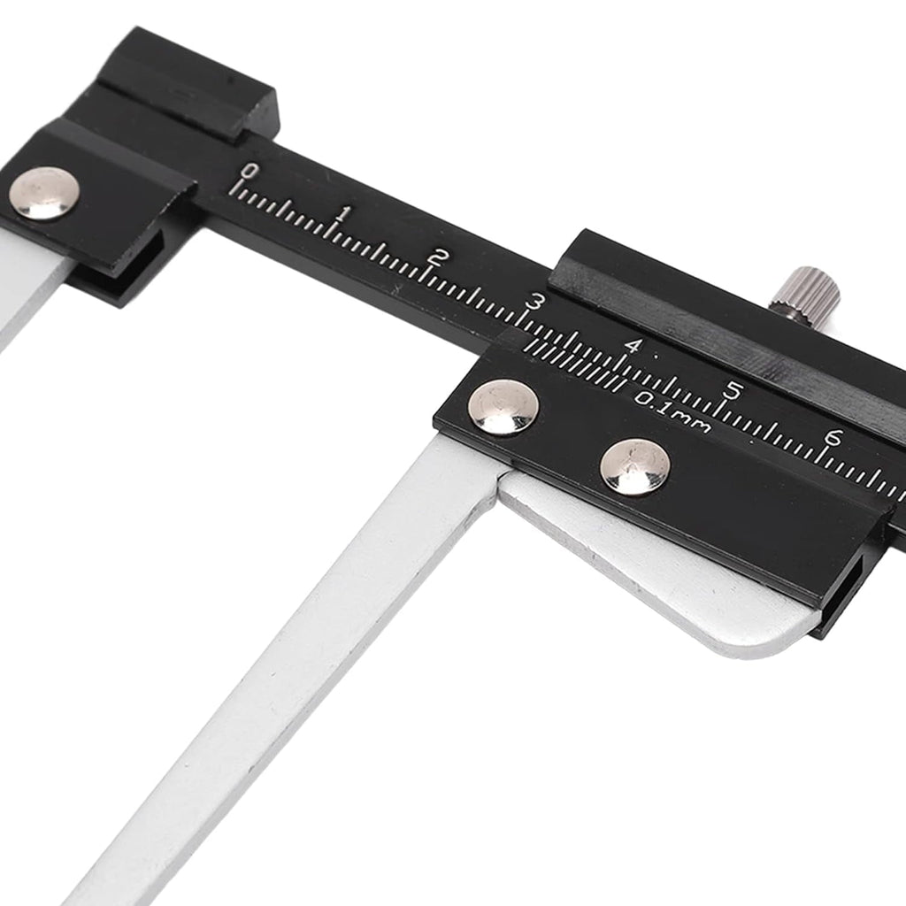 CATPAN Disc Brake Micrometer Metric Brake Disc Depth Measuring Caliper, 0-60mm High Precise Tire Tread Depth Gauge 0.1mm Accuracy Portable, Manual Auto Brake Disc Depth Gauge