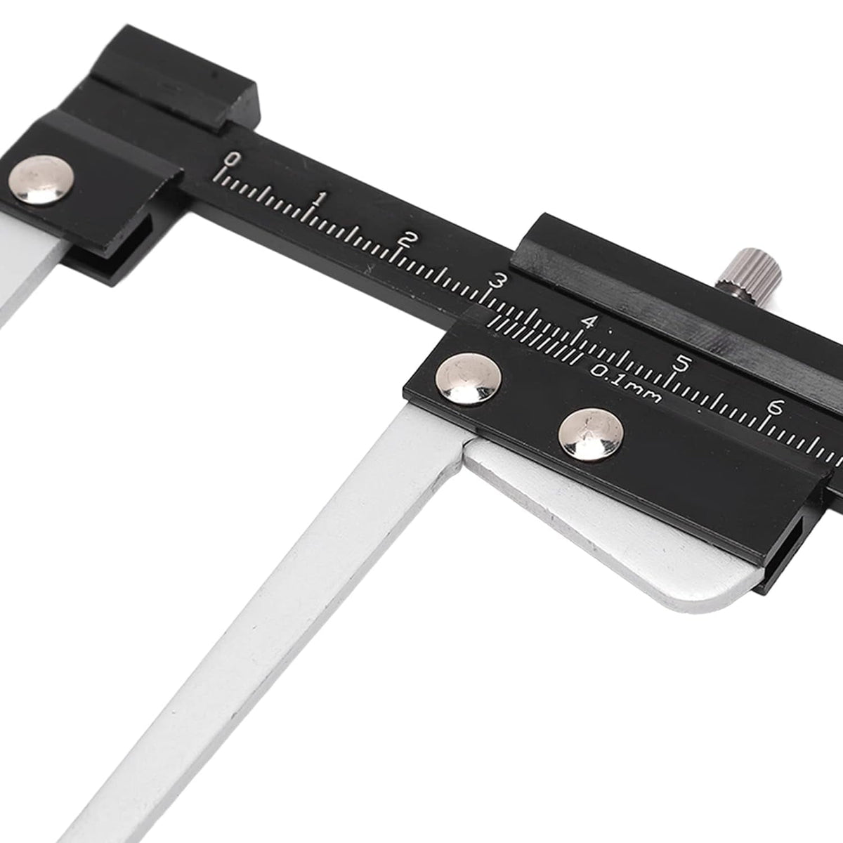 CATPAN Disc Brake Micrometer Metric Brake Disc Depth Measuring Caliper, 0-60mm High Precise Tire Tread Depth Gauge 0.1mm Accuracy Portable, Manual Auto Brake Disc Depth Gauge