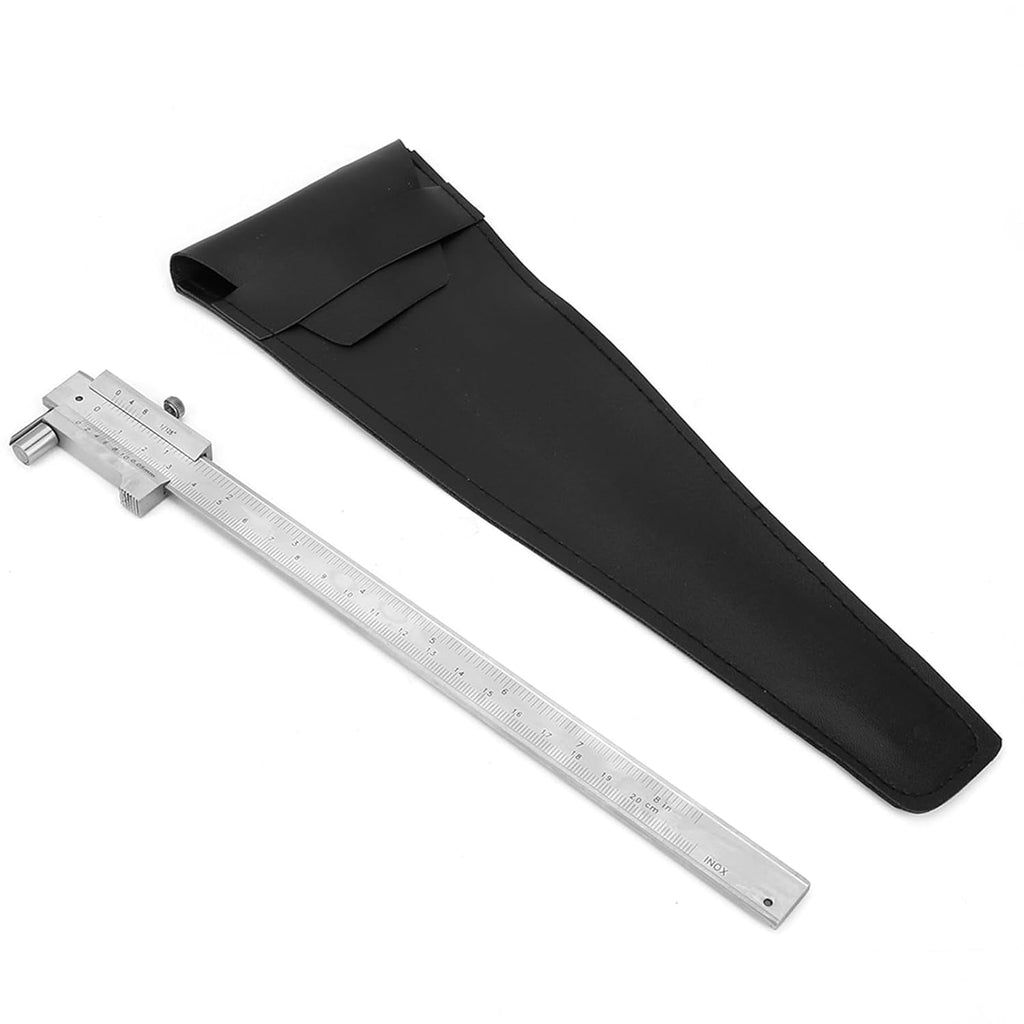 ABCISI Metal Scriber Calipers, 200mm 8in Marking Gauge Calipers, Carbide Scribe Caliper for Scribing Iron, Steel, Wood and Other Materials, Stainless Steel Vernier Calipers, Marking Tool