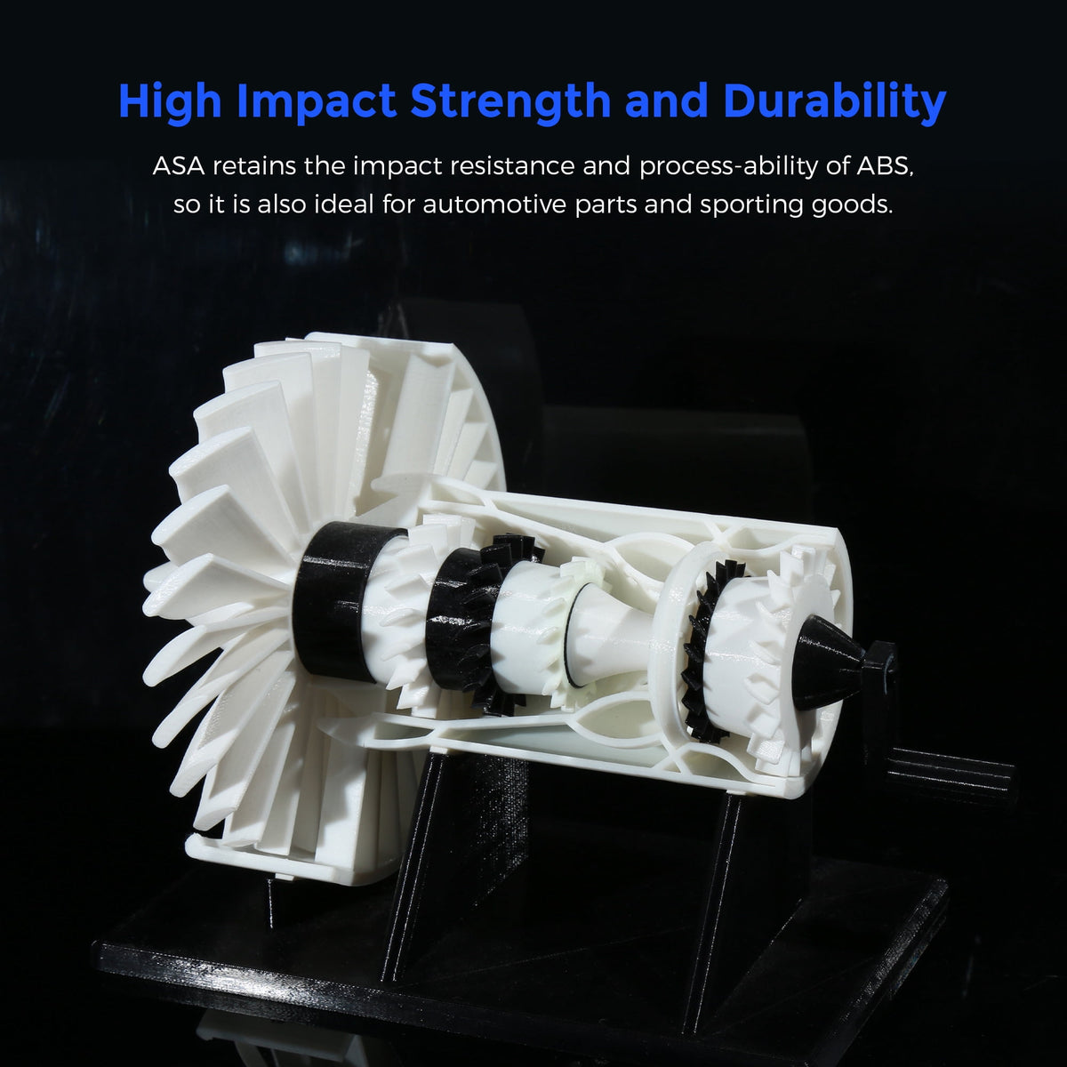 Flashforge ASA Filament 1.75mm, 1KG/2.2lbs ASA 3D Printer Filament, Burnt Titanium