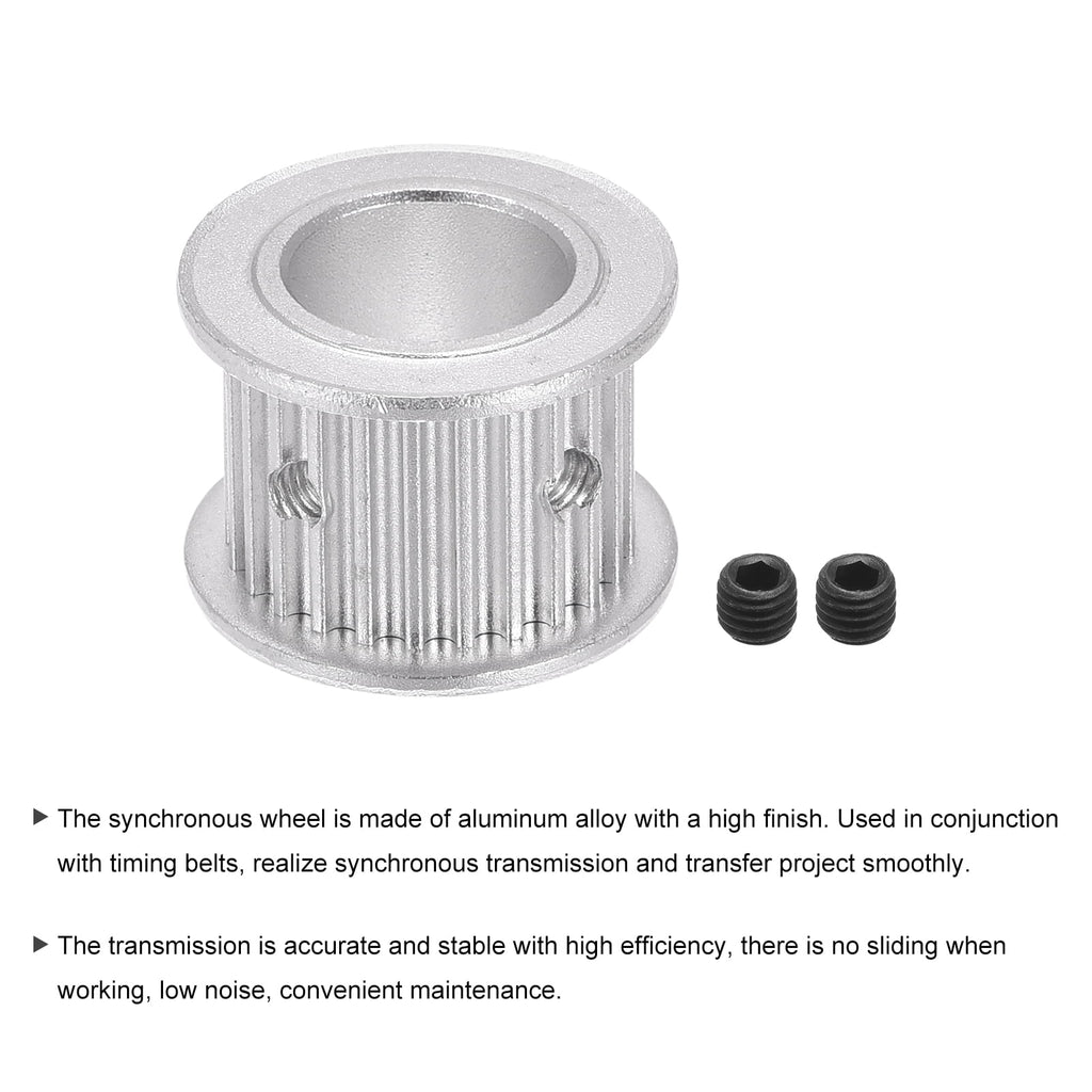 Uxcell 3M25 Teeth Timing Pulley Synchronous Wheel Belt Drive Gear with M4 Screw 15mm Bore for Belt, 3D Printer, CNC