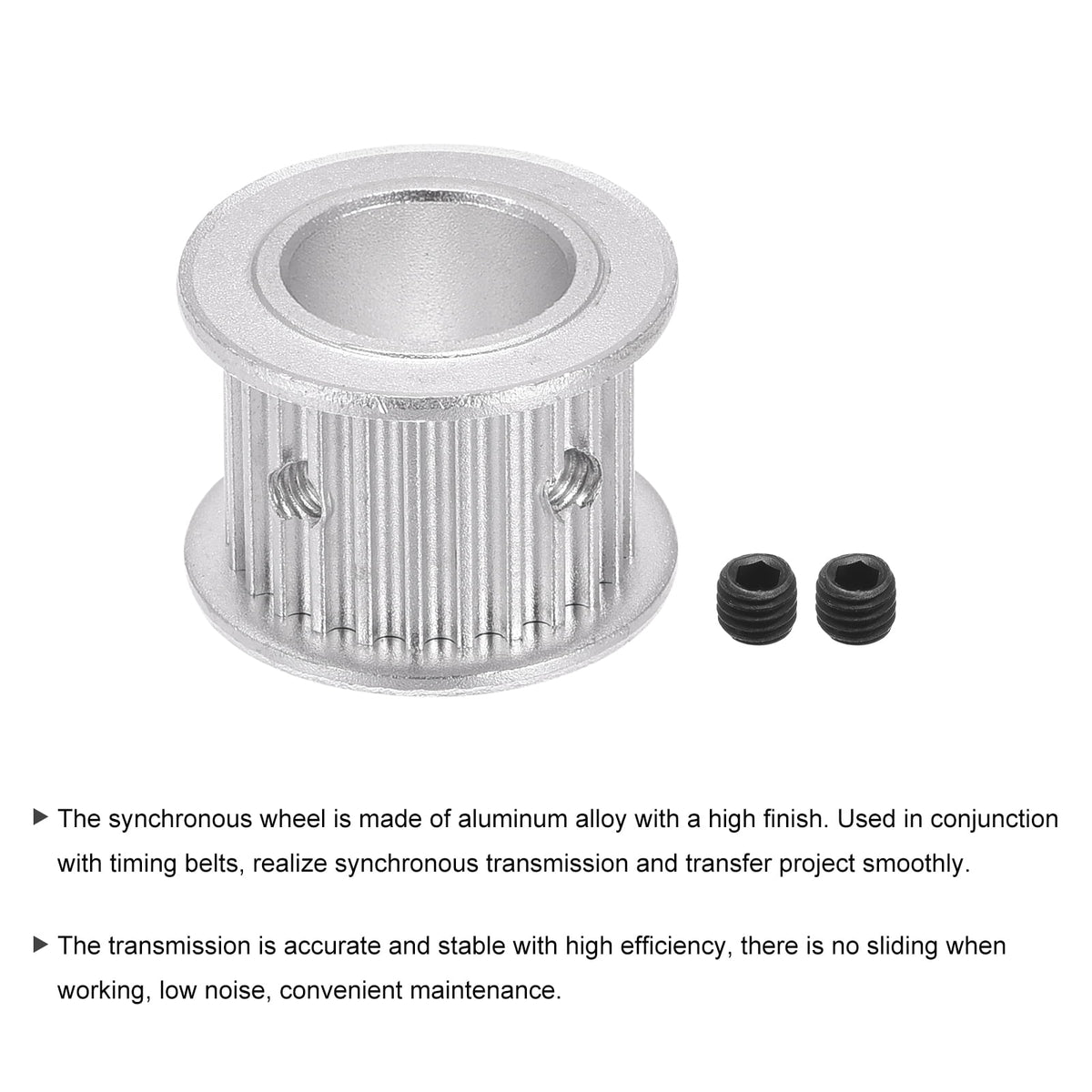Uxcell 3M25 Teeth Timing Pulley Synchronous Wheel Belt Drive Gear with M4 Screw 15mm Bore for Belt, 3D Printer, CNC