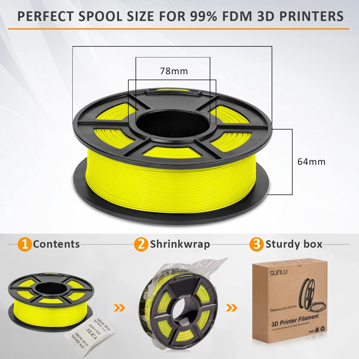 SUNLU AMS Heater, Filament Dryer Box for Bambu Lab AMS, Enables Drying while Printing,Easy to Use (AMS Not Included)