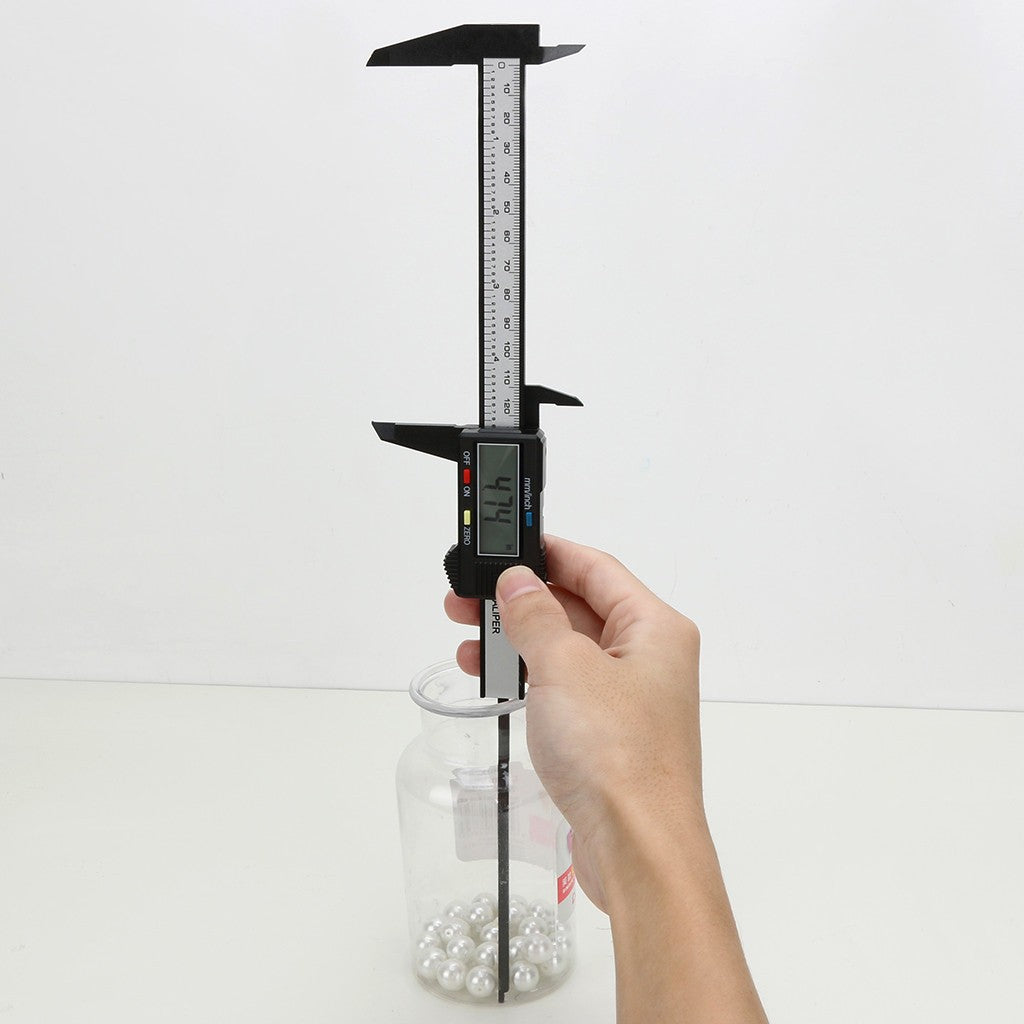 Digital Caliper, 0-6Inch Digital Vernier Caliper With Lcd Display, Black Caliper For Measuring Jewelry, Coins, Small Objects, H Style Black No Extra Charge