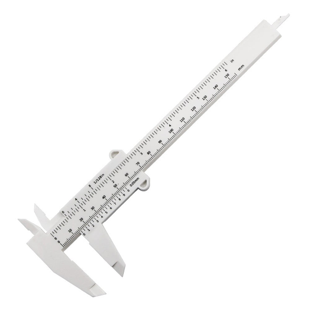 0-150Mm Vernier Calipers Double Rule Scale Plastic Depth Height Measure Tool Blue