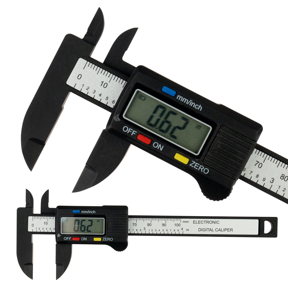 Digital Caliper, 0-4 Inches Caliper with Large LCD Screen, Auto - Off Feature, Inch and Millimeter Conversion Measuring Tool, Perfect for Household/DIY Measurment