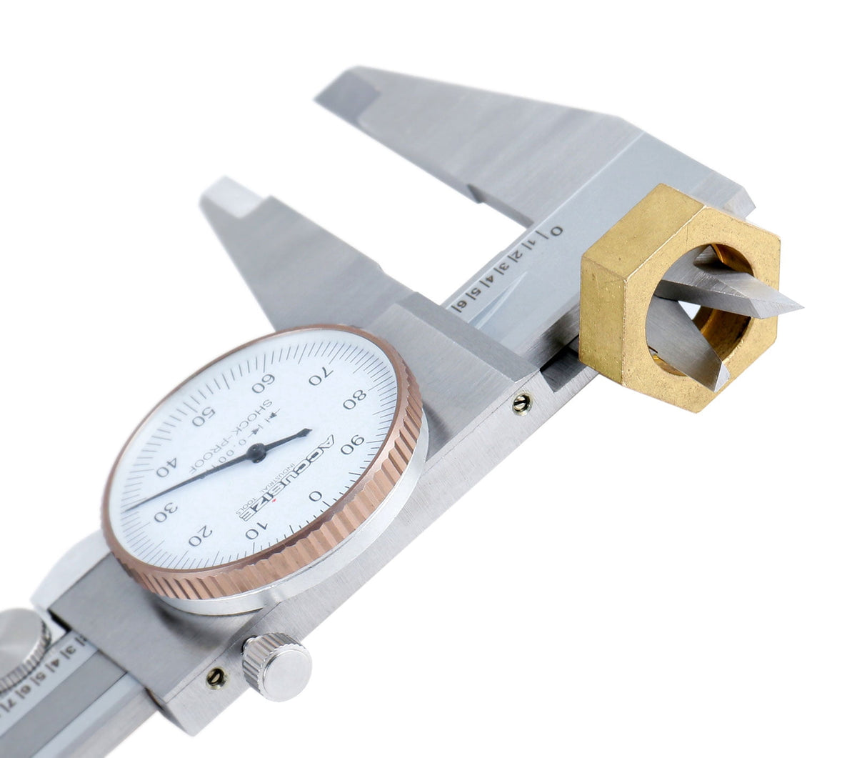 Accusize 0-12 inch by 0.001 inch Precision Dial Caliper, Stainless Steel, in Fitted Box, P920-S212