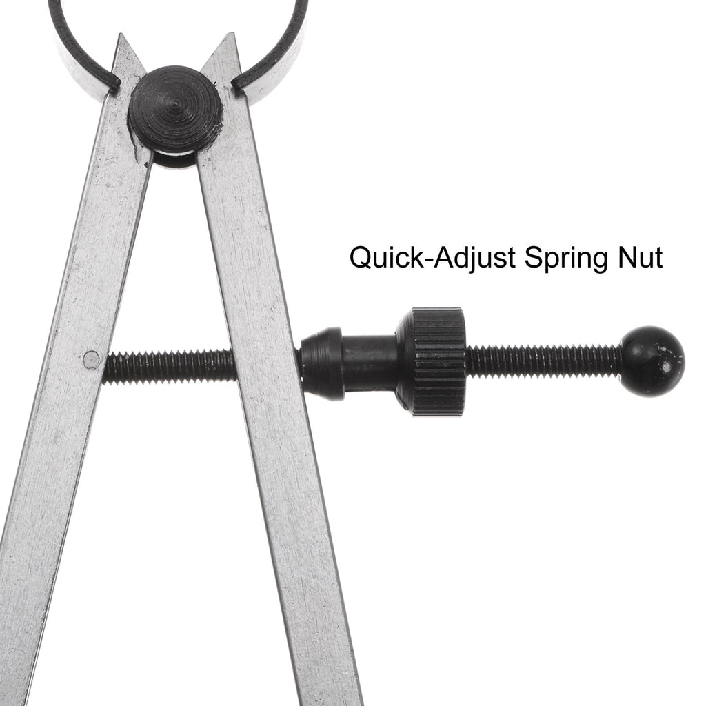 Uxcell Spring Joint Caliper 7 inch / 175mm Steel Adjustable Spring Inside Caliper with Solid Nut