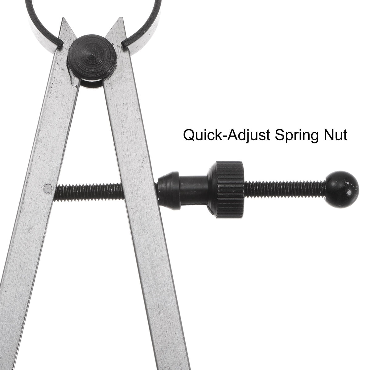 Uxcell Spring Joint Caliper 7 inch / 175mm Steel Adjustable Spring Inside Caliper with Solid Nut