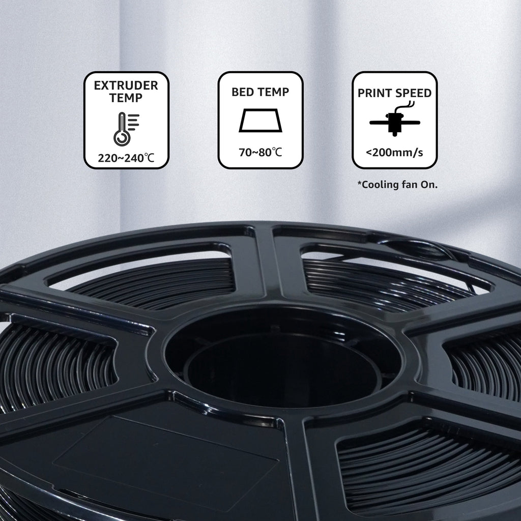 Flashforge PETG Filament 1.75mm, 1KG/2.2lbs PETG 3D Printer Filament, Burnt Titanium