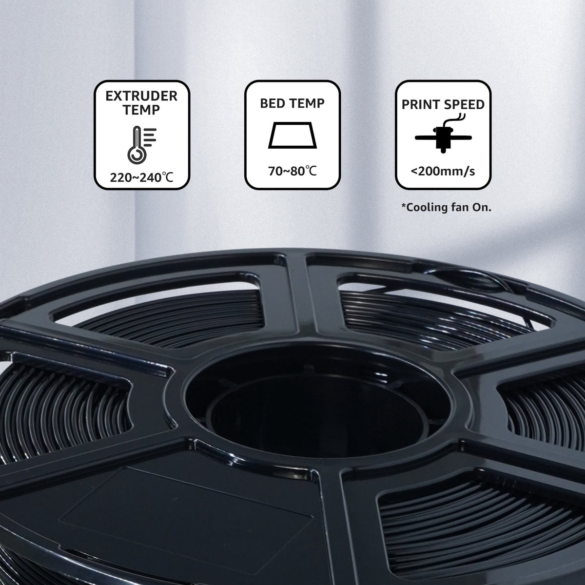 Flashforge PETG Filament 1.75mm, 1KG/2.2lbs PETG 3D Printer Filament, Burnt Titanium