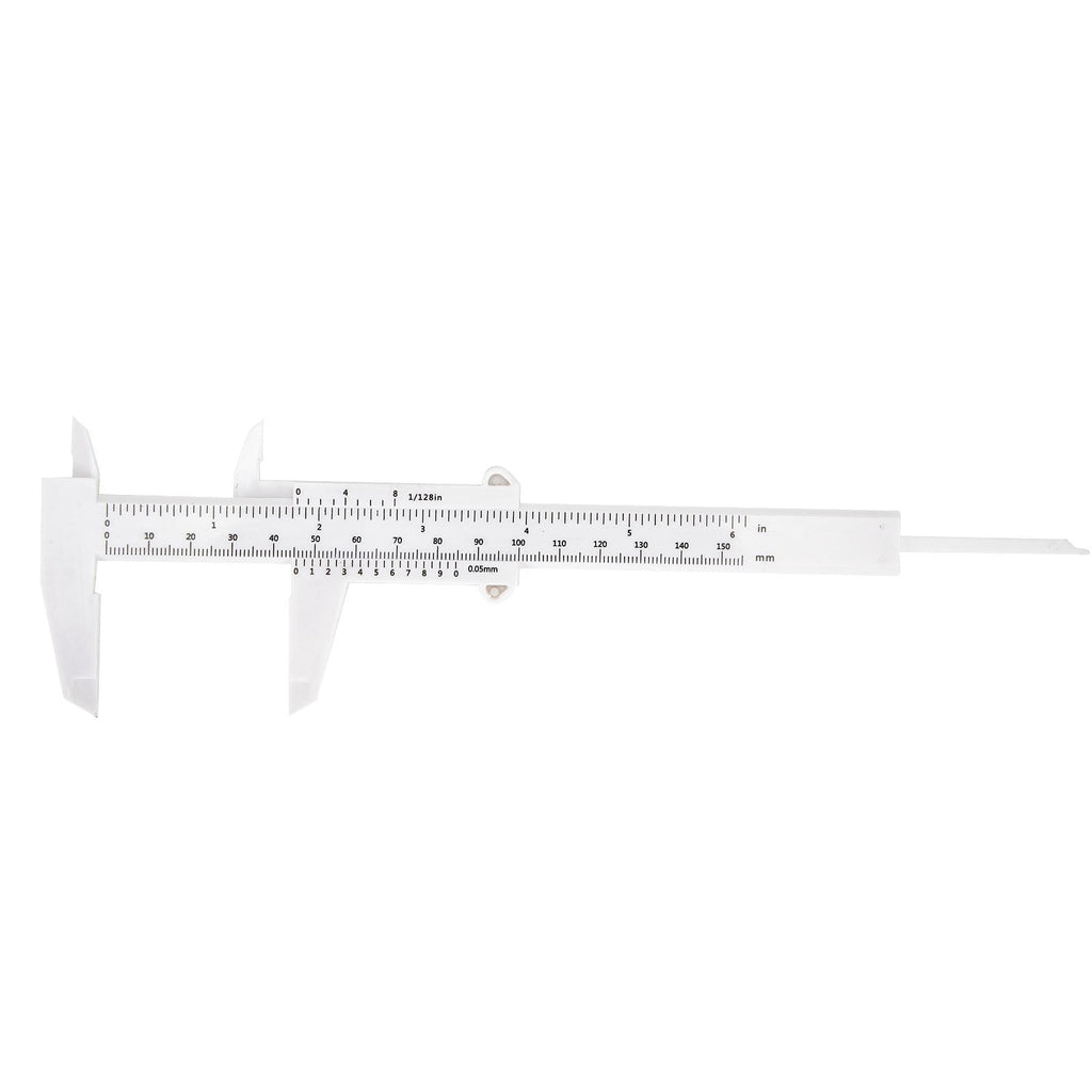 0-150Mm Vernier Calipers Double Rule Scale Plastic Depth Height Measure Tool Blue