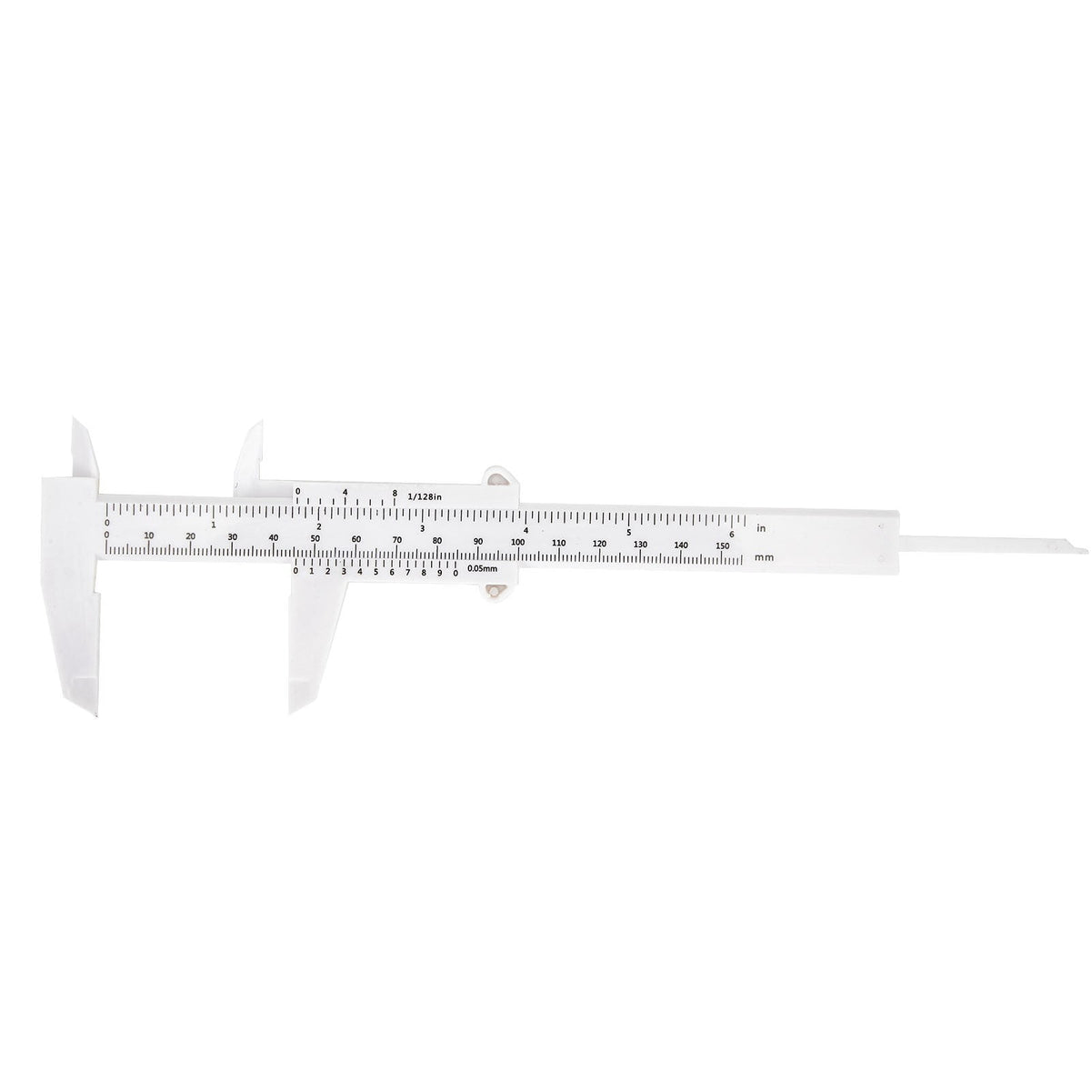 0-150Mm Vernier Calipers Double Rule Scale Plastic Depth Height Measure Tool Blue