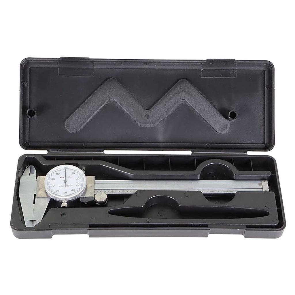 PET-U Stainless Steel Caliper 6 Inch Dial Precise Measurement Comes with Suitcase Stainless Steel