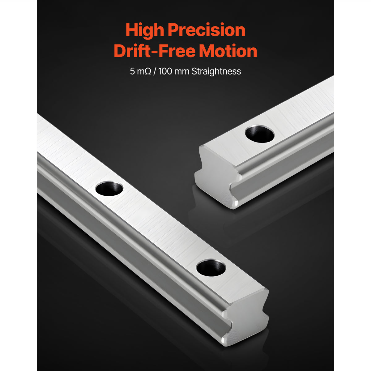 KFFKFF Linear Rail Guide Kit, HGR20, Includes 2PCS 600 mm (23.62 inch) Rails, 1PCS Ball Screw, 4PCS Slide Blocks, BF12/BK12 End Support, Coupling, and Nut Housing, Suitable for DIY CNC Machines