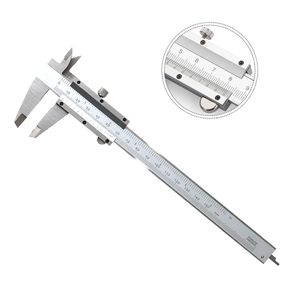 Lzvxtym Dial Caliper,Lzvxtym 6" 150mm Stainless Steel Vernier Caliper Micrometer Measuring Tool Gauge Ruler for DIY Measurement and Jewelry Making