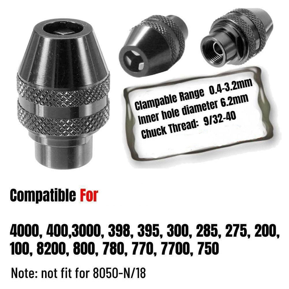 3pc Keyless Chuck Multi Quick Change Keyless Chuck Universasl Chuck Replacement For Dremel 4486 Rotary Tools 3000 4000 7700 8200