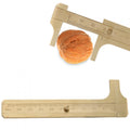 BIMZUC Brass Vernier Caliper 3.94 inches / 10 cm Pocket Measuring Tool for Jewelry Woodworking Crafts and Stones