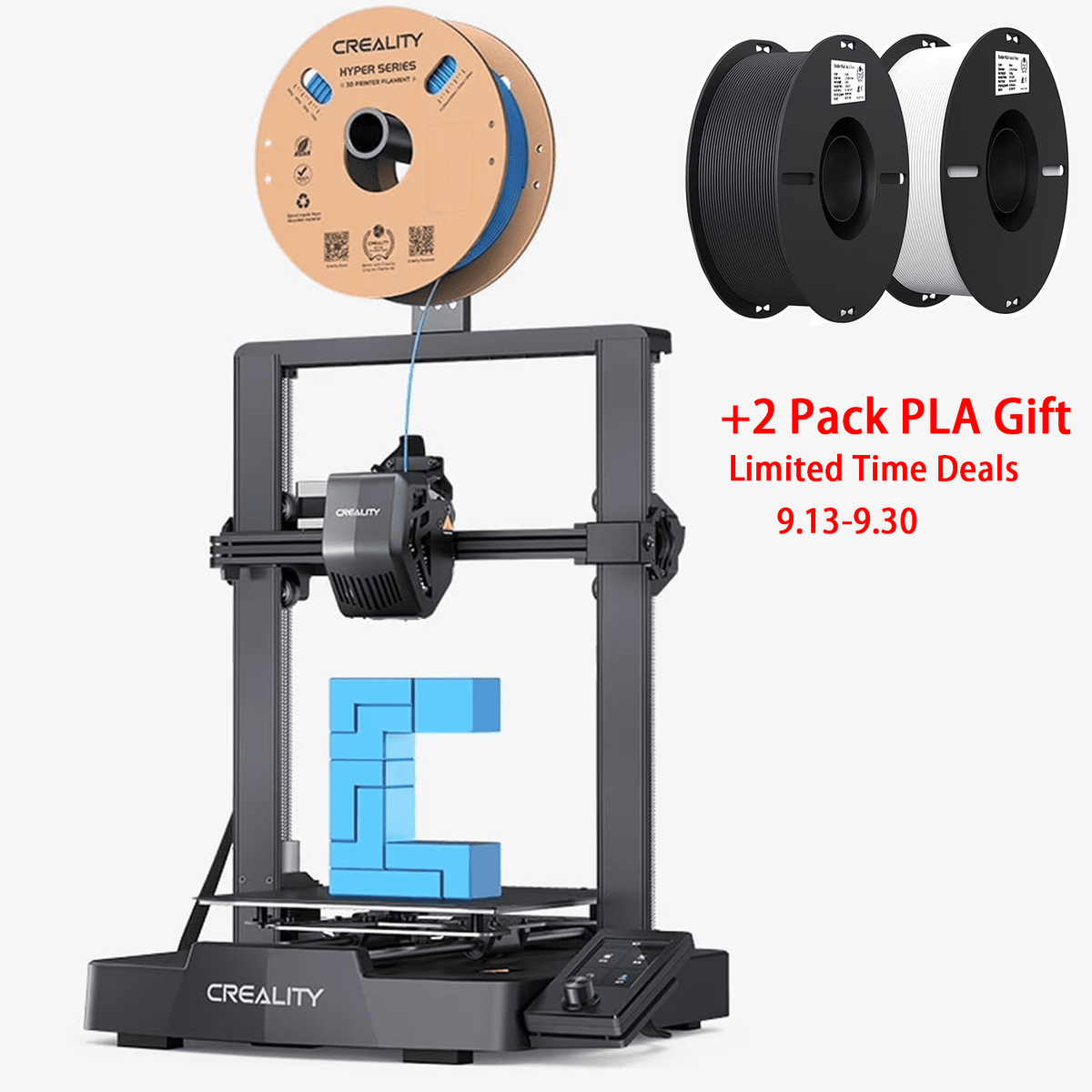 Creality Ender 3 V3 SE 3D Printer Auto Leveling Dual Z-Axis Fast 250mm/s Extruder Print Size 8.66x8.66x9.84 inch