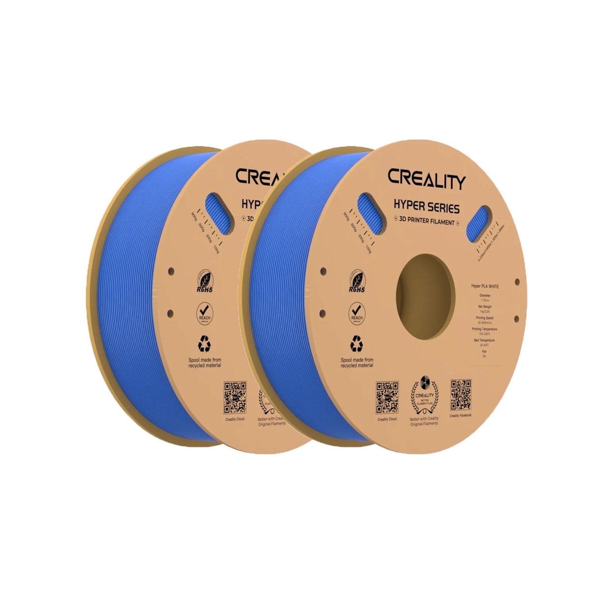 Creality Hyper PLA Filament 5kg/11lbs Spool K1 Max/Ender 3 V3 SE/KE Fused Deposition Modeling 3D Printer Filament 1.75 mm for Home Shcool Office Beginners
