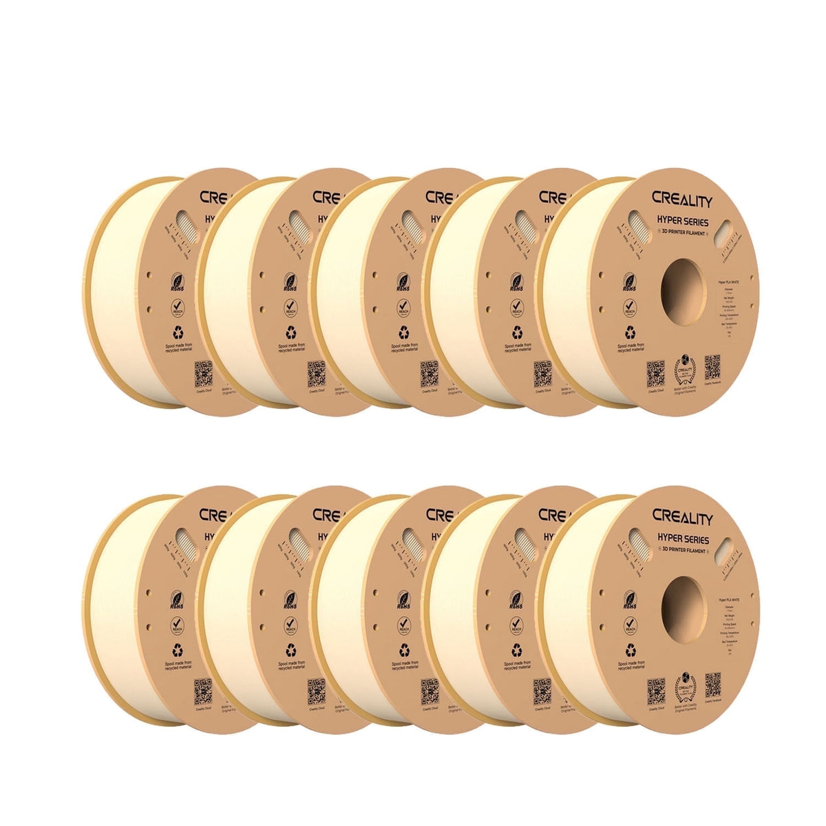 Creality Hyper PLA Filament 5kg/11lbs Spool K1 Max/Ender 3 V3 SE/KE Fused Deposition Modeling 3D Printer Filament 1.75 mm for Home Shcool Office Beginners