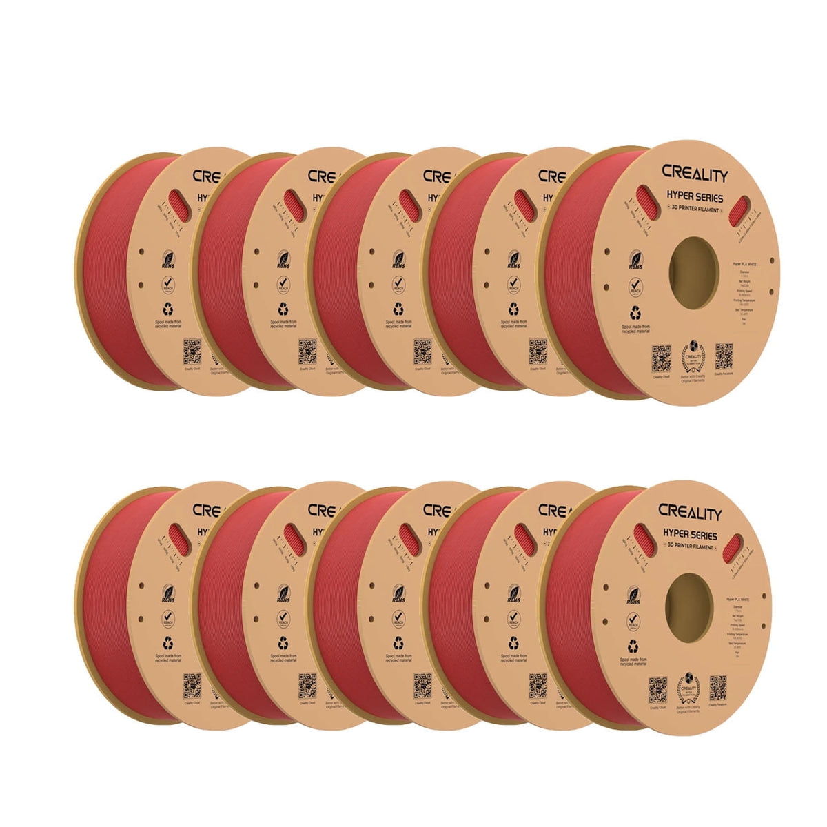 Creality Hyper PLA Filament 5kg/11lbs Spool K1 Max/Ender 3 V3 SE/KE Fused Deposition Modeling 3D Printer Filament 1.75 mm for Home Shcool Office Beginners