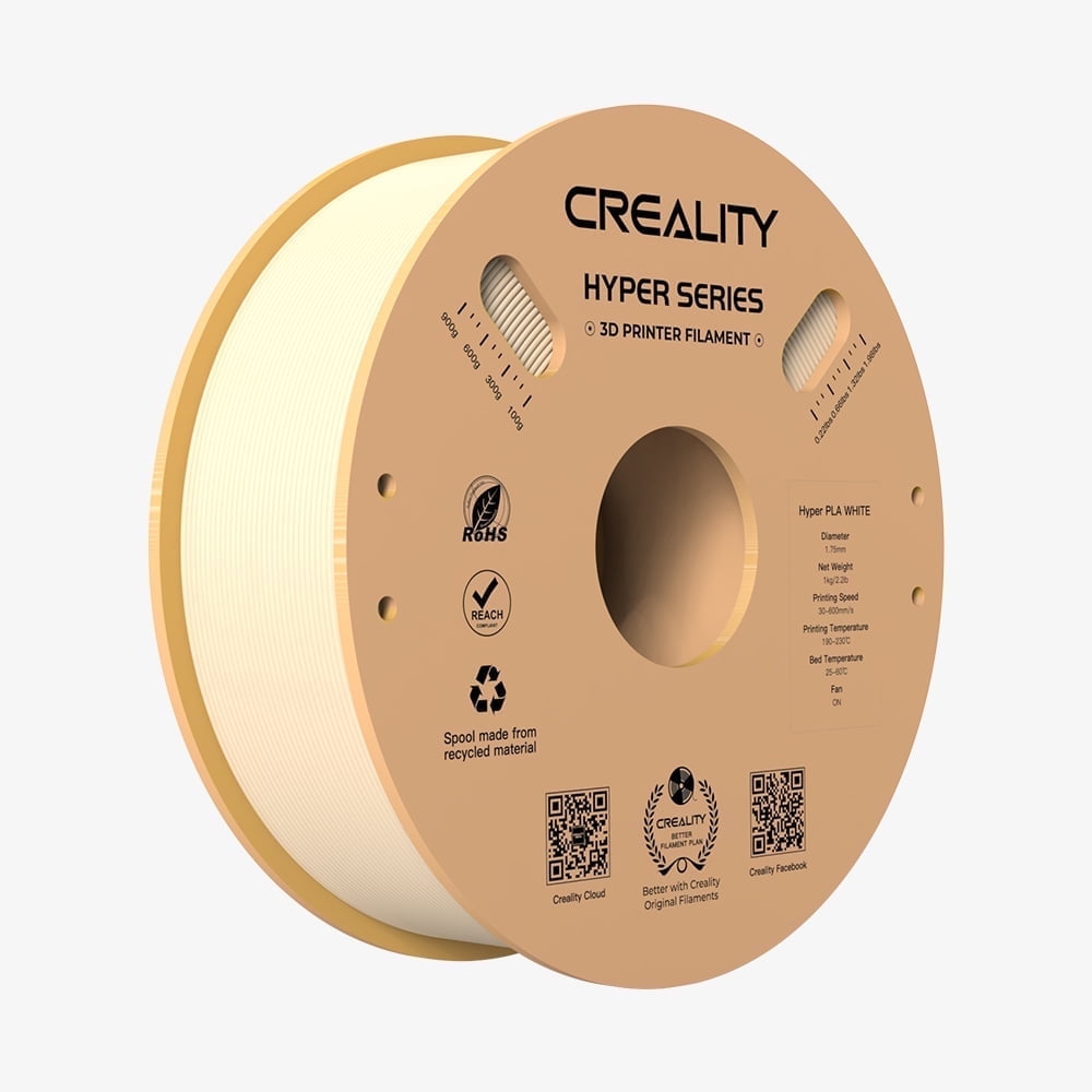 Creality Hyper PLA Filament 3D Printer Filament 600mm/s Higher Toughness High-Speed Printing Dimensional Accuracy +/- 0.03mm 1kg(2.2lbs) Compatible with Most 3D Printers, Red