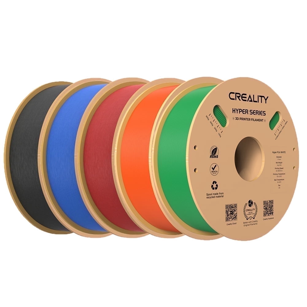 Creality Hyper PLA Filament 5kg/11lbs Spool K1 Max/Ender 3 V3 SE/KE Fused Deposition Modeling 3D Printer Filament 1.75 mm for Home Shcool Office Beginners