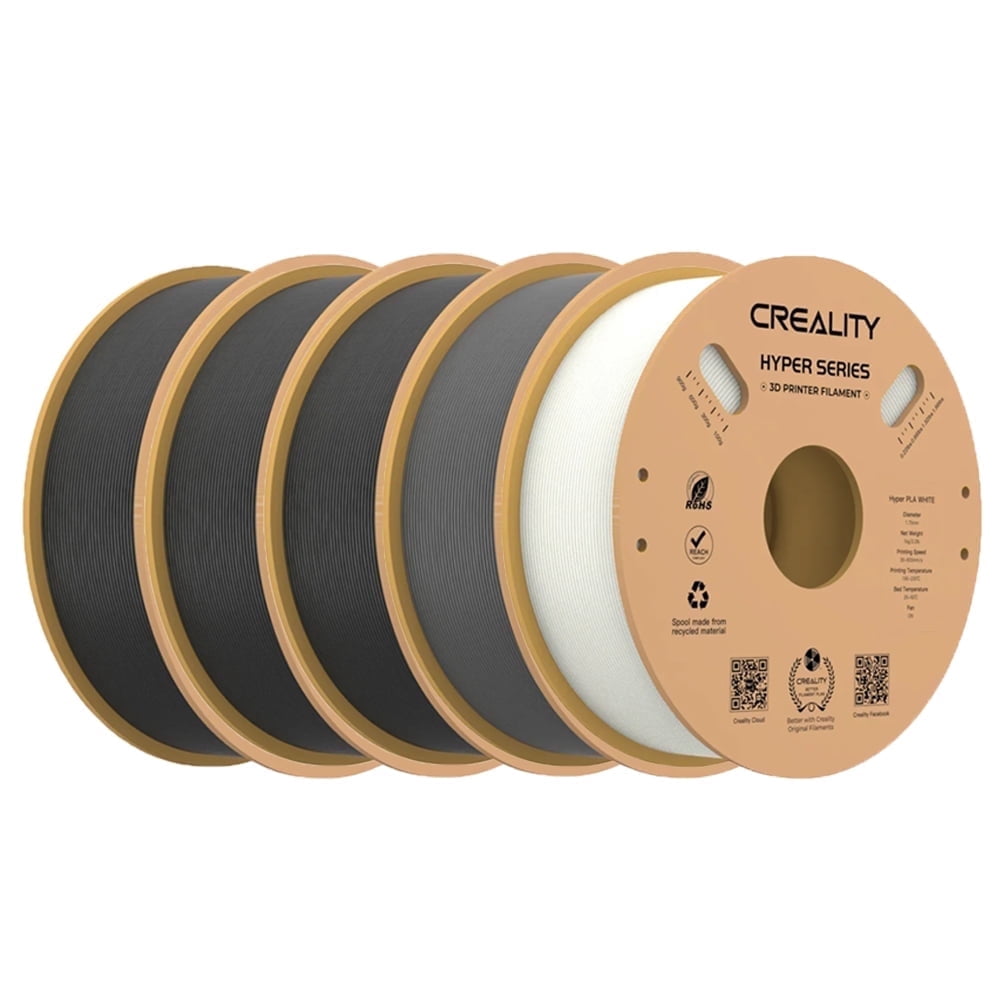Creality Hyper PLA Filament 5kg/11lbs Spool K1 Max/Ender 3 V3 SE/KE Fused Deposition Modeling 3D Printer Filament 1.75 mm for Home Shcool Office Beginners