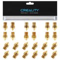 Creality Official MK8 Nozzles 24 Pcs 3D Printer Brass Nozzles Kit with Wear Resistance for Ender-3/Ender-5/CR-10 Series 3D Printers High Hardness 0.2/0.3/0.4/0.5/0.6/0.8/1.0mm Nozzles Kit