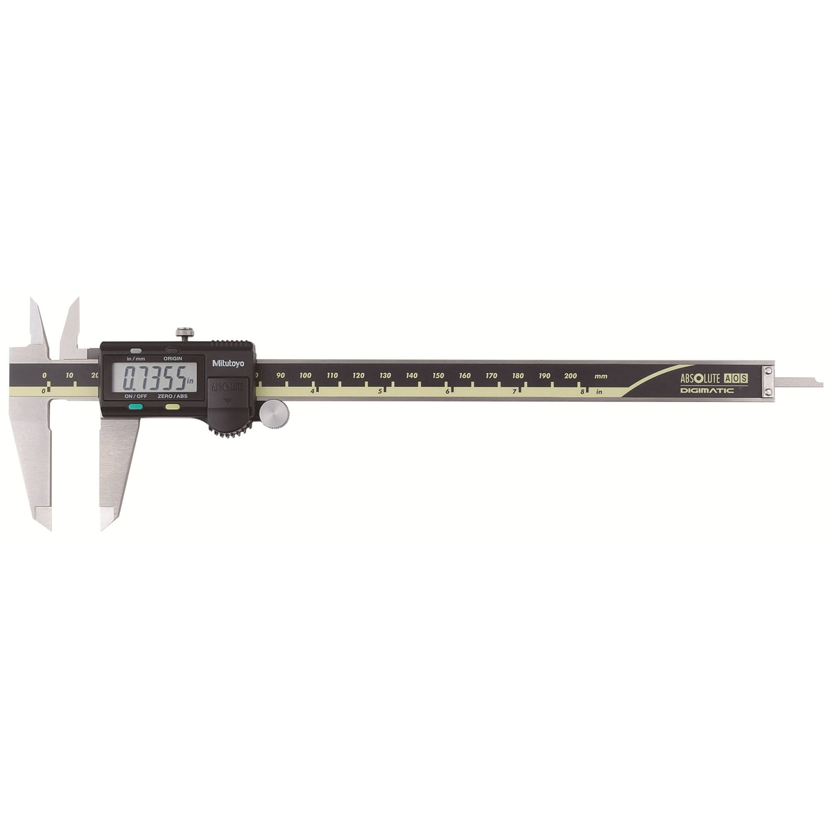 Mitutoyo 500-197-30 Absolute Digimatic Caliper Range 0-8"/0-200 mm