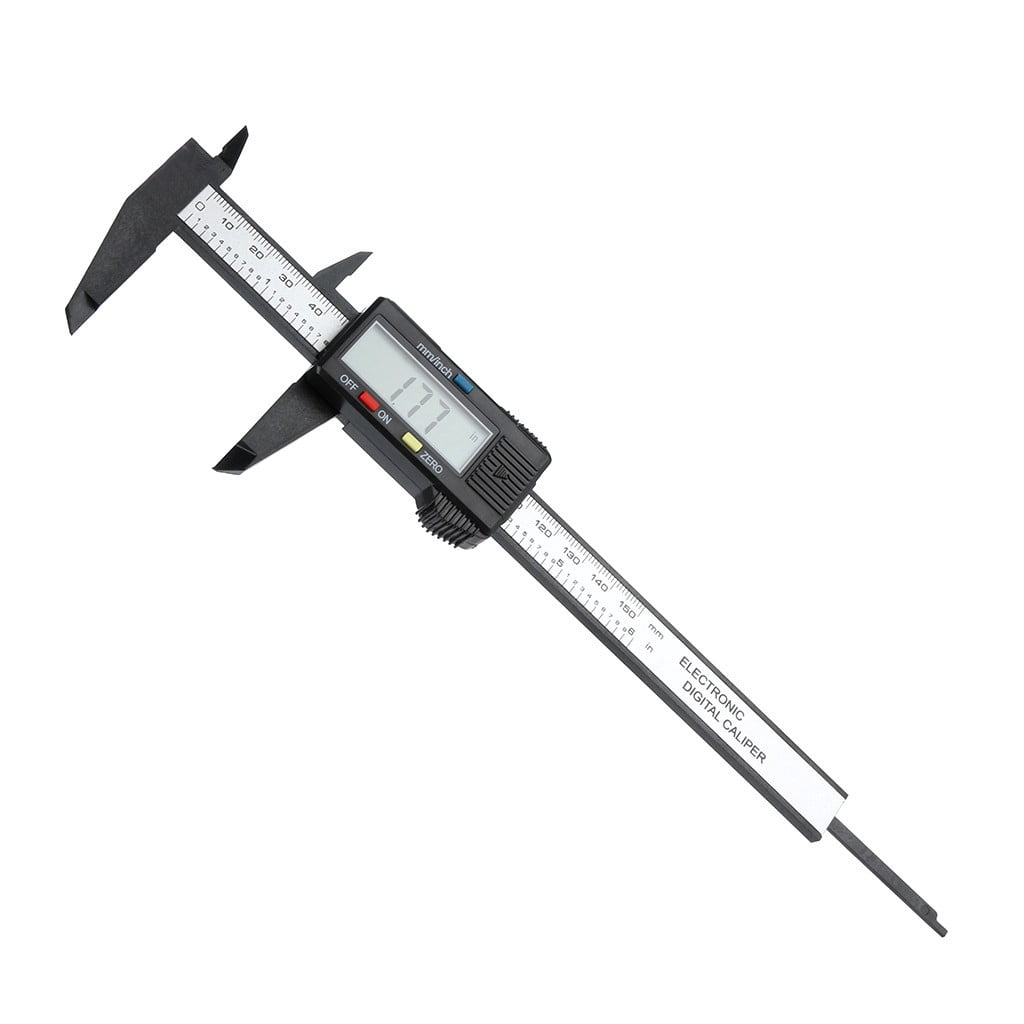 Digital Caliper, 0-6Inch Digital Vernier Caliper With Lcd Display, Black Caliper For Measuring Jewelry, Coins, Small Objects, H Style Black No Extra Charge