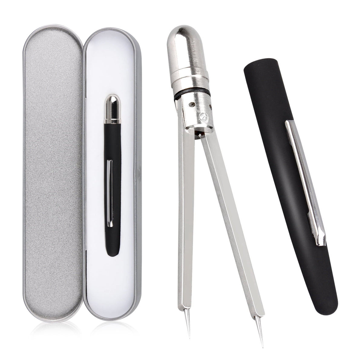 Eztrain EKG Caliper Pen, ECG Calipers for Nurses, Black EKG Caliper Cardiology, Electrocardiogram Measuring Tool