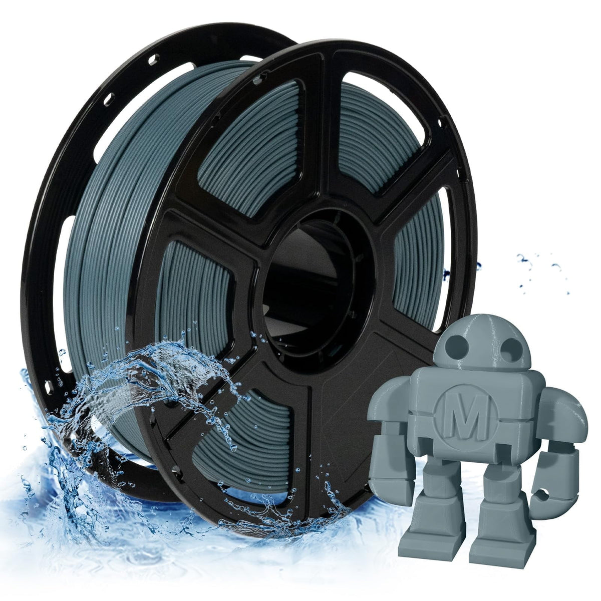 Flashforge PETG Filament 1.75mm, 1KG/2.2lbs PETG 3D Printer Filament, Burnt Titanium