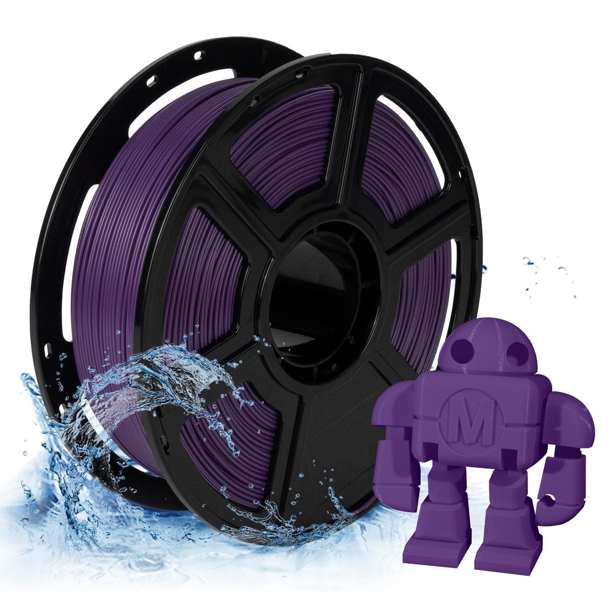 Flashforge PETG Filament 1.75mm, 1KG/2.2lbs PETG 3D Printer Filament, Burnt Titanium