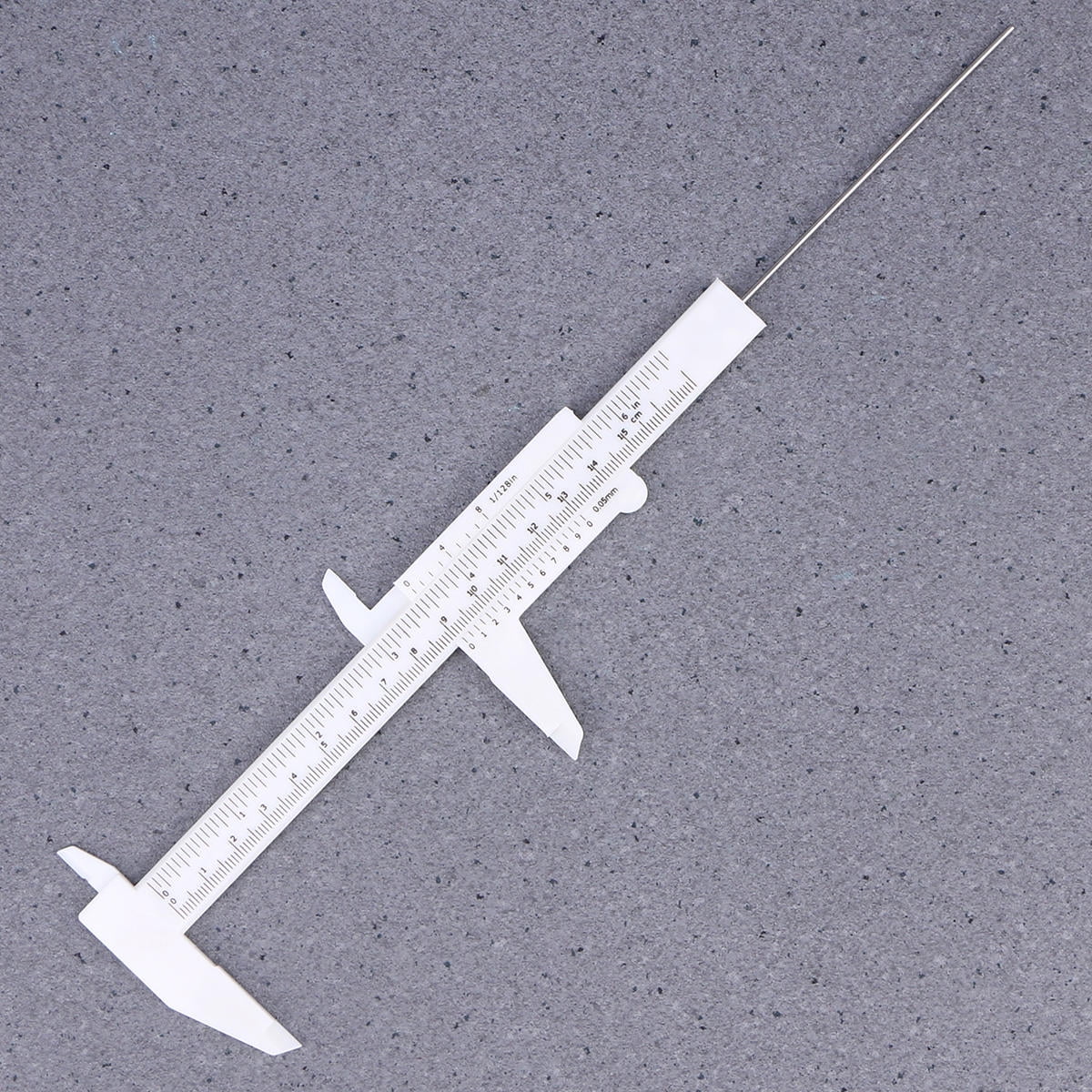 GETAJGHSD White Plastic Caliper with Dual Internal and External Measurement for Precise Industrial and Use