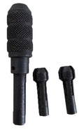 HAWK 1-3mm PIN CHUCK Set | 3 Sizes: 1mm-3mm | 7/8" (2.2 cm) Chucks, 2 3/8" (6 cm) Vise | Black Oxidized Steel | Essential for Drilling, Jewelry & Precision Tasks